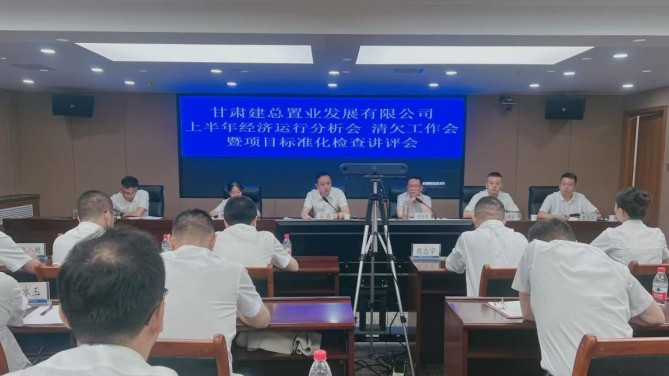 置业公司召开上半年经济运行分析会 清欠工作会暨项目标准化检查讲评会