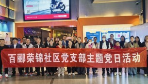 传承红色基因  砥砺初心使命——置业公司天津片区党支部、百郦荣锦社区党支部联合开展主题党日观影活动