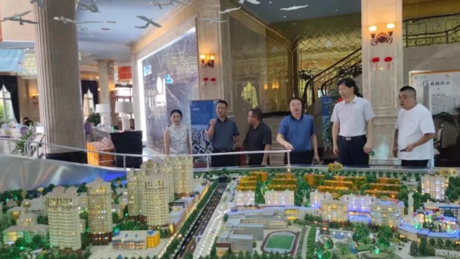 李建军一行调研置业公司张掖滨河小镇项目